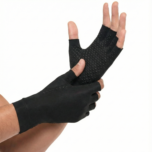 Hyggear Arthritis Gloves | Fingerless Arthritis Carpal Tunnel Pain Relief Gloves For Men & Women