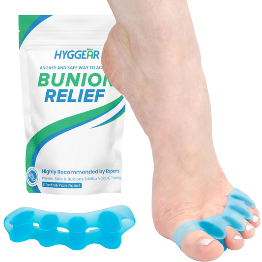 Hyggear Toe Separators - Correcting Bunions and Restoring Toes to Their Original Shape - For Men and Women - Toe Spacers Bunion Corrector