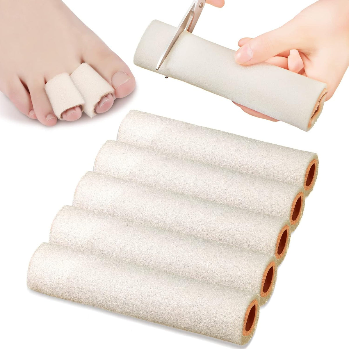 Hyggear™ Hammer Toe Fix - Hammer Toes Sleeve with Overlap Medium Size Roll, Sponge Toe Protectors for Hammer Toes - 22979067572