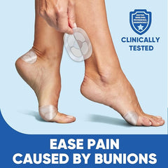 Hyggear Bunion Cushions, Bunion Pain Relief Pads for Protection Against Shoe Pressure and Friction, Self-Adhesive & Water-Resistant, Fits Shoes For Everyone