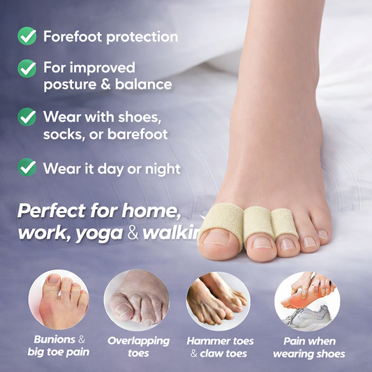 Hyggear™ Hammer Toes Straighteners with Overlap Medium Size Roll, Sponge Toe Protectors for Hammer Toes - 22979067572023