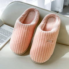 Hyggear Solid Simple Cotton Slippers Winter Non-slip Home Warm Plush