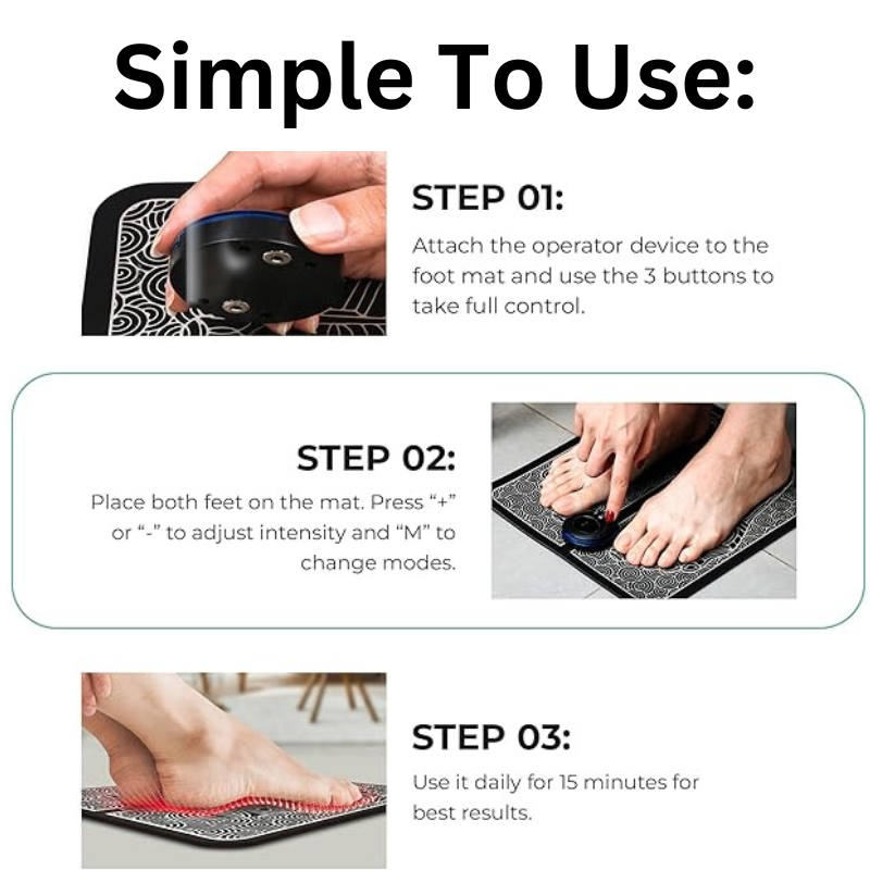 Hyggear NeuroMat | EMS Foot Massager | Feet Neuropathy Relief – HYGGEAR