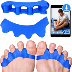 Toe Separators, Spreaders, Spacers, Straightener to Correct Toes for Men and Women, Bunion Corrector, Plantar Fasciitis and Athletic Mobility