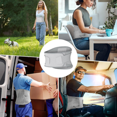 Hyggear™ Lower Back Brace for Back Pain - Immediate Relief from Sciatica, Herniated Disc, Scoliosis - Breathable Design With Lumbar Support Pad - For Home & Lifting At Work, For Men & Women