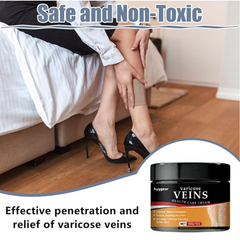 Hyggear Varicose Veins Cream - Natural Relief Treatment for Legs, Spider Varicose Vein and Strengthen Capillary Health